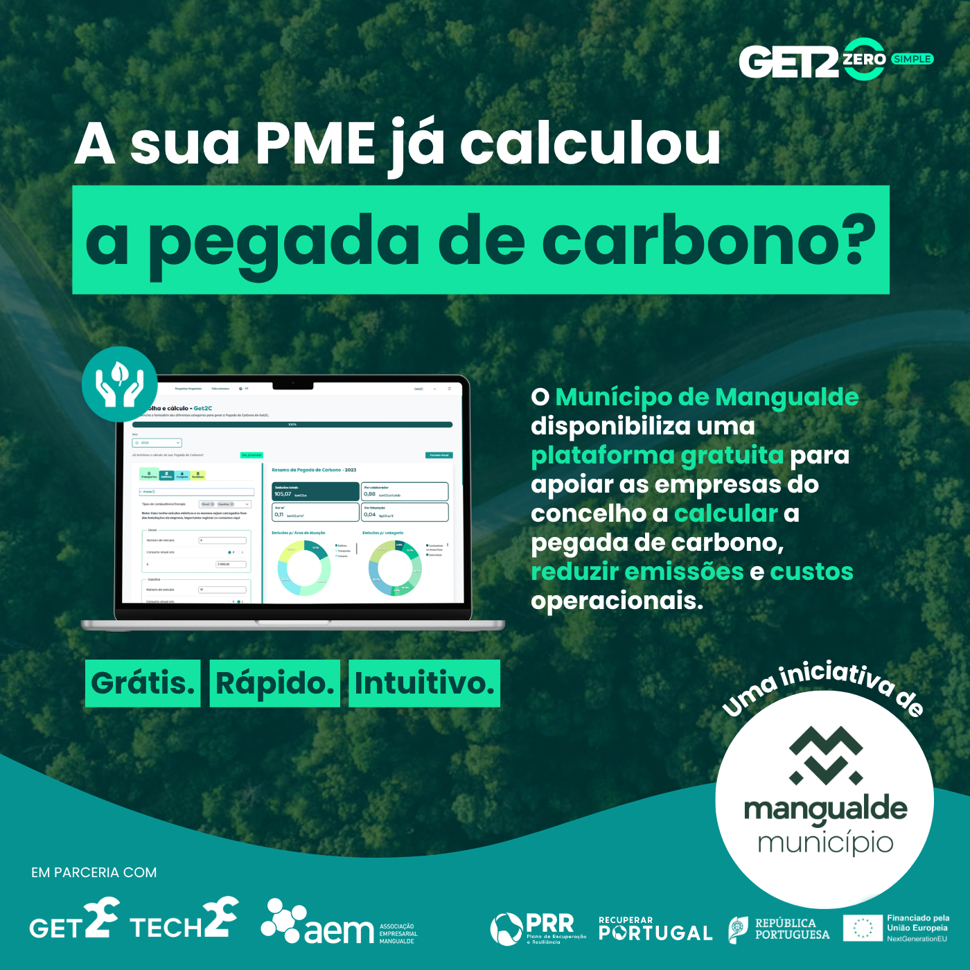 Empresas de Mangualde têm acesso gratuito a plataforma para cálculo da pegada de carbono