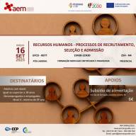 FORMAÇÃO FINANCIADA PÓS-LABORAL: 0677 - Recursos humanos - processos de recrutamento, seleção e admissão - 25H | N4 | 16 Setembro