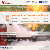 FORMAÇÃO FINANCIADA PÓS-LABORAL: UFCD - 4798- Prevenção e combate a incêndios| 25H | N2 - 27 de Maio